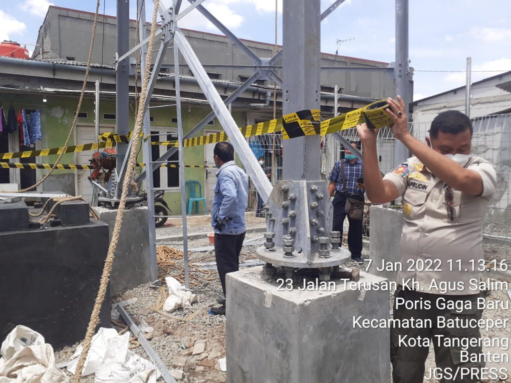Apresiasi Satpol PP Kota Tangerang Segel Bangunan Tower Ilegal