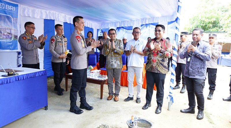 Kapolda Maluku Pimpin Peletakan Batu Pertama Pembangunan Pos Pam STAIN Air Besar, Wujud Kolaborasi Polri dan BRI Jaga Stabilitas Kamtibmas Di Ambon