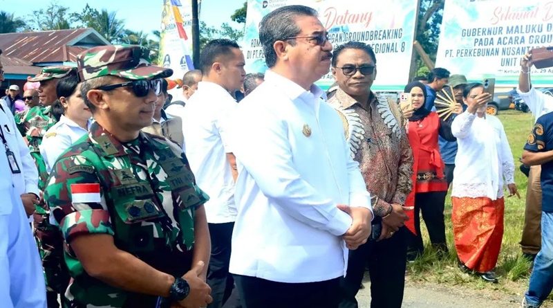 Dukung Hilirisasi untuk Kesejahteraan Masyarakat Maluku, Kasdam XV/Pattimura Hadiri Groundbreaking Pabrik Kelapa dan Pala